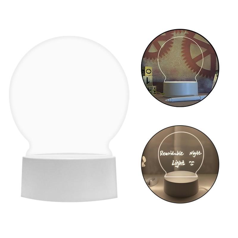 Креативное освещение, доска для заметок, стираемая USB-доска для сообщений с ручкой, подарок для детей, украшение для подруги, ночник