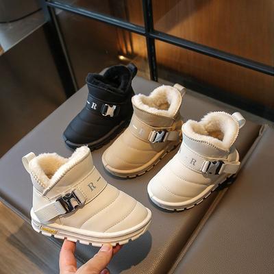 Зимние хлопковые теплые сапоги для мальчиков и девочек
