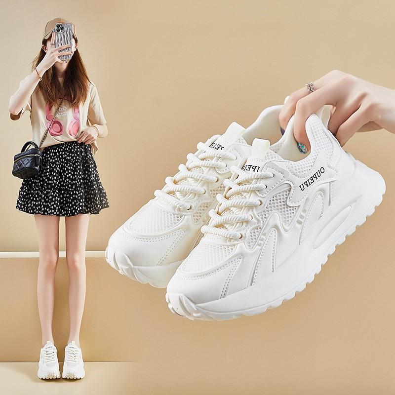 New Women Shoes Female Summer Students Running Sports Casual Mesh Breathable Sports Shoes P456