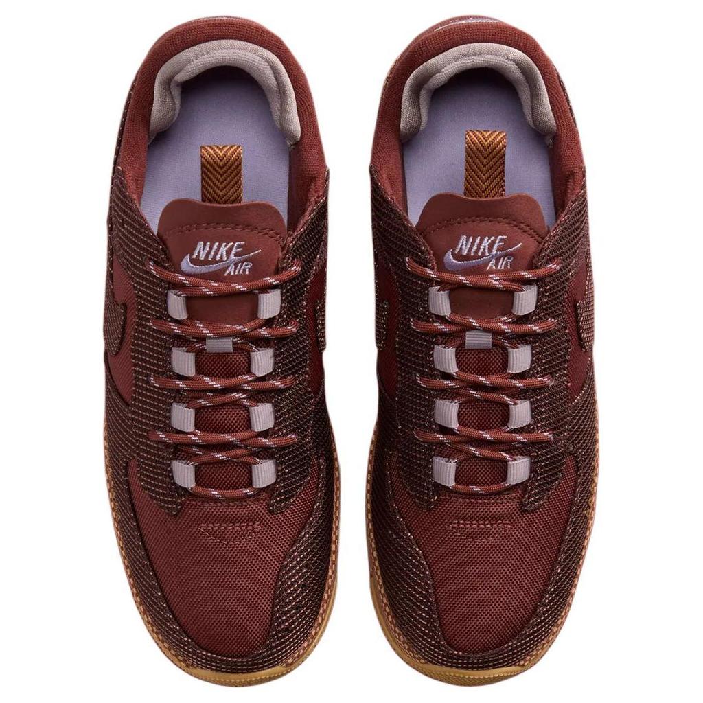 Nike Женские кроссовки Air Force 1 Wild Dark Pony Коричневые светло-фиолетово-ореховые льняные FB2348-202