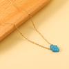 Opal Hamsa Hand Necklace Je Jewelry for Women Gold Color Stainless Steel Choker Chain Pendant Jewelry Wholesale