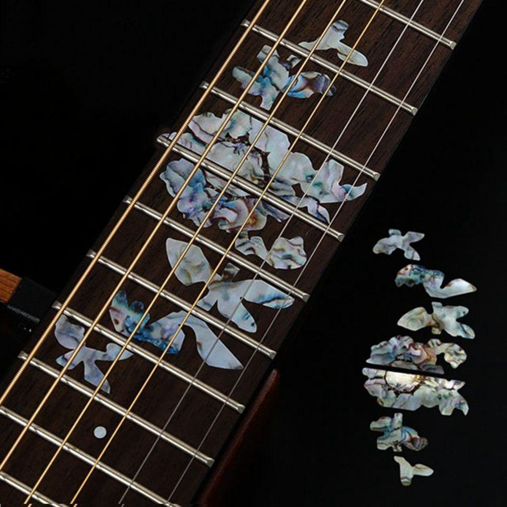 Запчасти для электрогитары, аксессуары для гитары, ультратонкие наклейки, наклейка на гриф, крест, инкрустация, наклейки