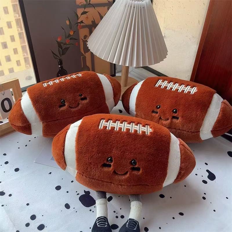 Simulation Rugby Doll Plush Toy Handmade Doll Cartoon Anime Cute Pillow Cushion Home Decoration Children's Birthday Gift To