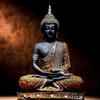 Polyresin Sitting Buddha Idol Statue Showpiece for Home Decor Decoration Gift Gifting