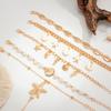 Pearl Conch Beaded Bangles Starfish Wrap Charm Hand Chain New Multilayer Shell Bracelets  Gifts