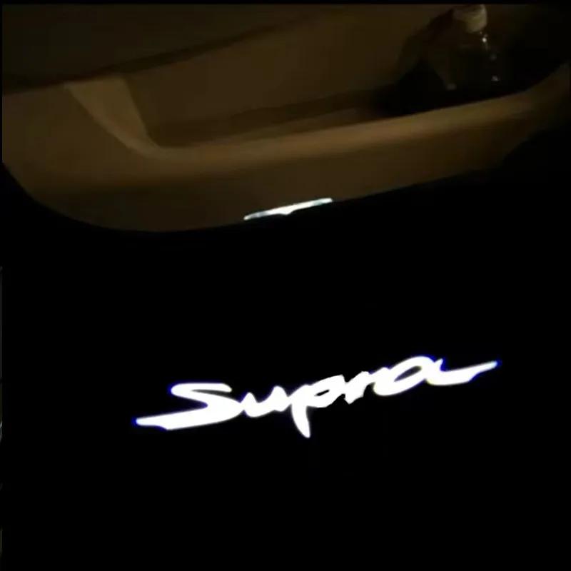 LED Car Door Welcome Laser Projector GR SPORT Logo Ghost Shadow Lights for Toyota GR YARIS Sports CROWN COROLLA REIZ Accessories