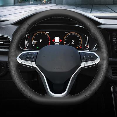 Оригинальный автомобильный чехол на руль своими руками для Volkswagen VW Teramont Atlas 2022, кожаная оплетка для руля
