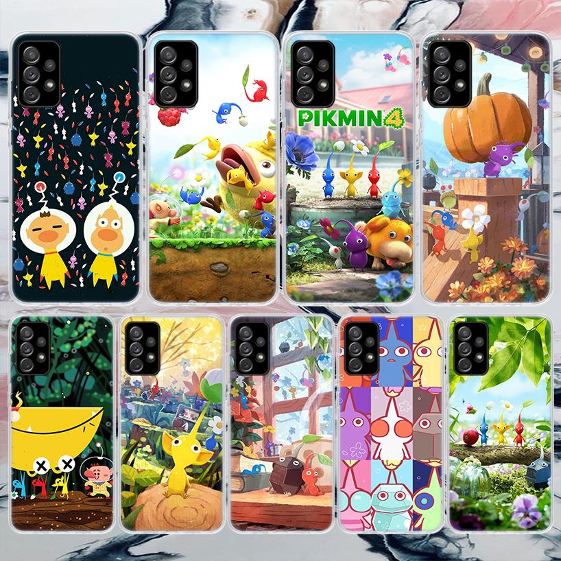 Игровой P-PikminS 4 Мягкий чехол для телефона для Samsung Galaxy A52 A42 A32 A22 A12 A02S A51 A50 A41 A31 A21S A71 A40 A30S A20E A10S A70