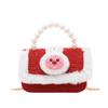 Elegant Pearl Red Childrens Handbag For Girls Featuring Breathable And Wearresistant Material
