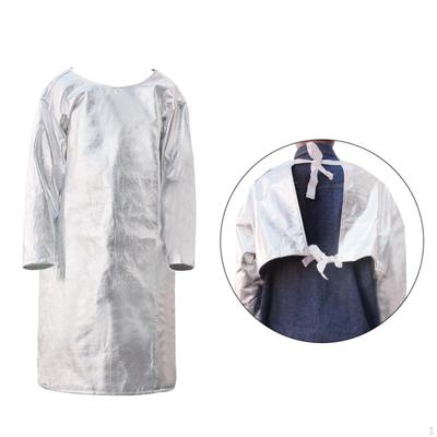 Термостойкий фартук Алюминиевая фольга Анти Тяжелый режим Мастерская 1000°C Нагрудник Огнестойкий для