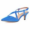 LOSLANDIFEN Women's 5cm Pointed Toe Cross Strap Buckle Sandals Slingback Pumps High Heels Party Wedding Dress Comfortable Shoes