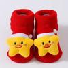 Newborn Baby Santa Claus Knitted Socks - Cute Snowman Reindeer Pattern Non-Slip First Walkers Socks