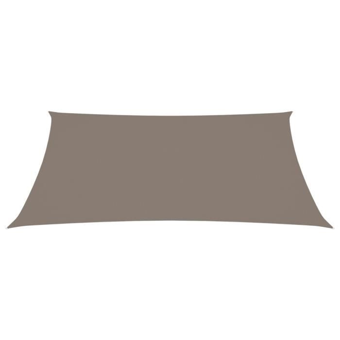 VidaXL Sun Sail Oxford Fabric Rectangular 3x4.5 M Taupe