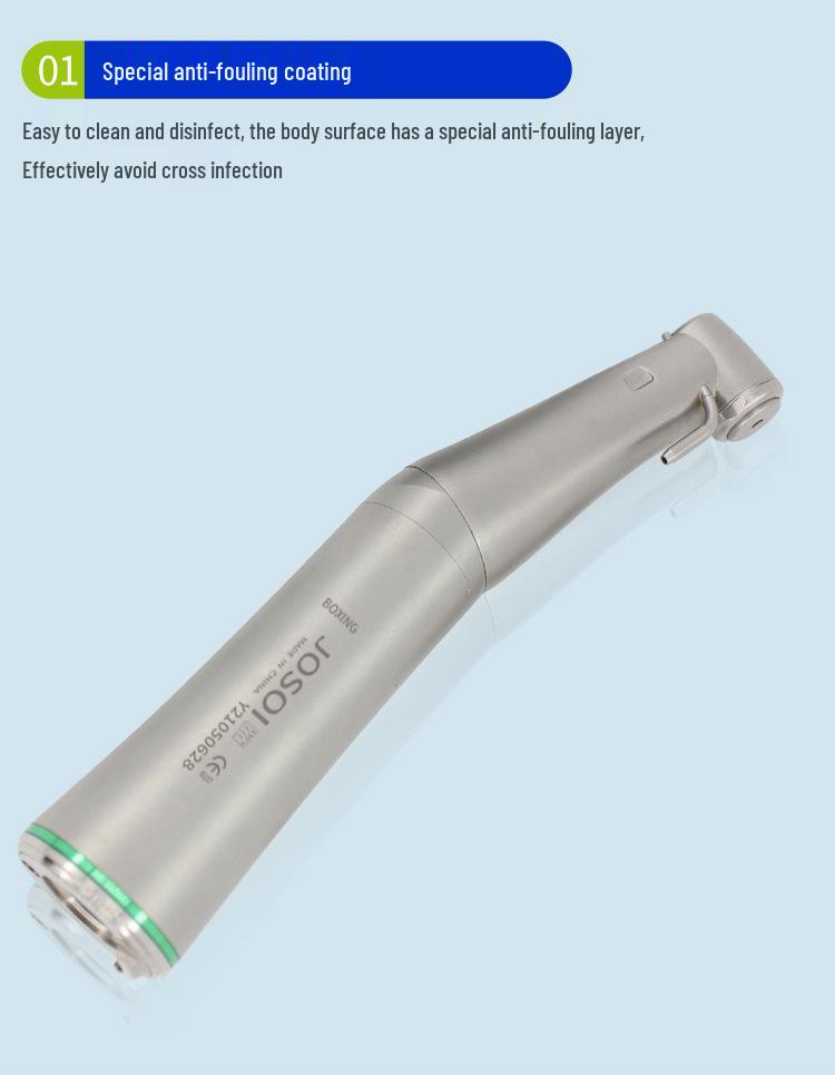 Дентальный наконечник с оптоволокном Jiaxi, угловой 20:1 Уменьшение (Совместим с Kavo, WH, Osstem, Yedent)