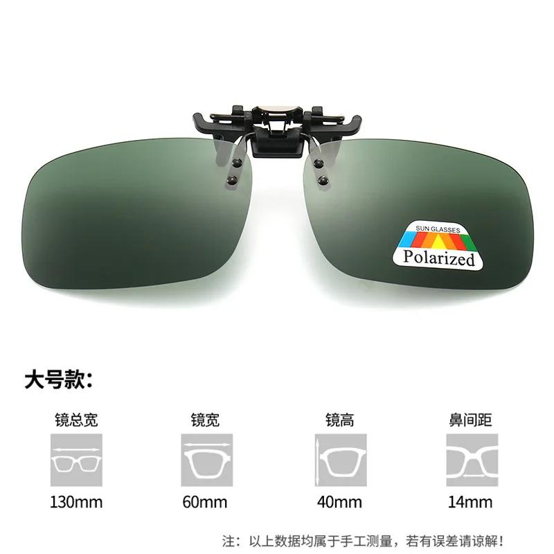 New In Polarized Clip-on Sunglasses Protection Clip-on Eyewear Driver Driving Fishing Night Vision Goggles Hombre