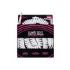 Genuine Ernie Ball 6045 Guitar Coiled Cable, 30 Feet, White, 9.14m