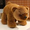 Lifeilke Plush Bear Doll 3 Colors Simulation Stuffed Huggable Brown /Black Bear Toy Birthday Gift Good Quality Pillow Decoration