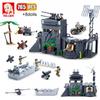 765Pcs Military German Army Atlantic Fort Building Blocks Normandy Army Soldier Figures Model Bricks Toys Gifts For Boys