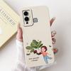 For Infinix Hot 12 Play Case Silicone Cute Fashion Butterfly Love Painted For Cover Inifnix Hot 12 Play Phone Case X6816 X6816C