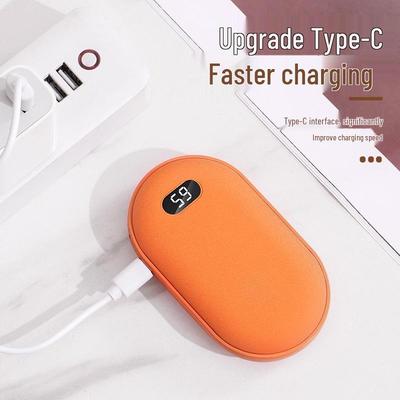USB Перезаряжаемая Двусторонняя Грелка для Рук и Power Bank - Взрывозащищенный Подарок