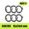 6PCS Bicycle Hub Ball Bearing 6802 6803 6804 6805 6900 6001 6901 6902 6903 ABEC-5 Repair Parts for MTB Road Bike Chrome Steel