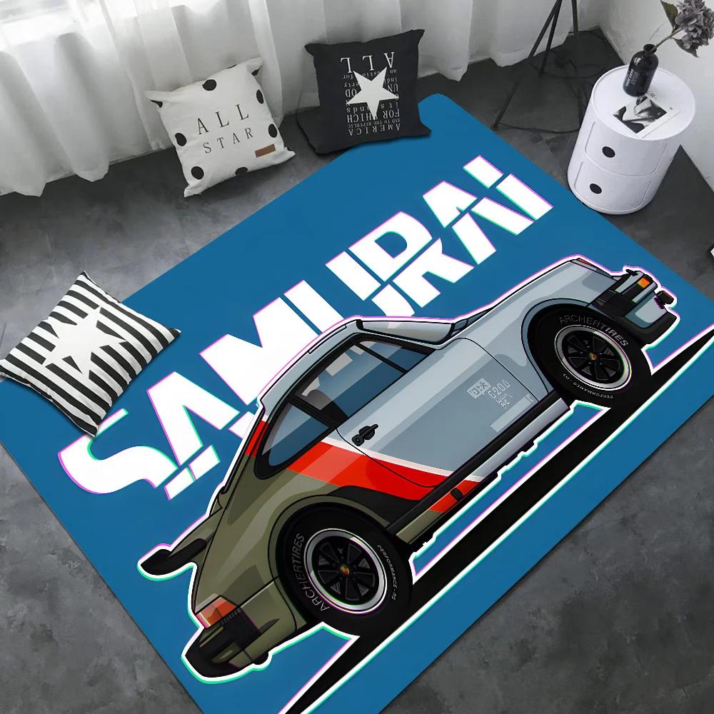 Японский Спортивный Автомобиль Jdm RWB 911 964 933 Окрашенный Входной Коврик для Двери Нордический Стиль Домашний Коврик для Двери Ванная-Туалет Коврики Спальня Декор Коврик
