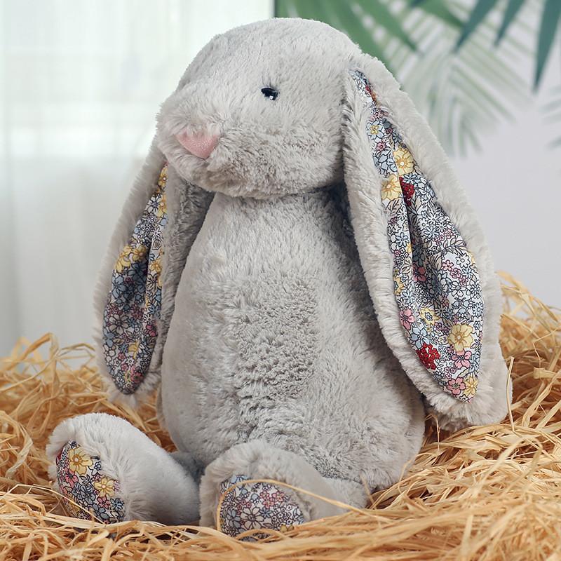 Плюшевая игрушка Цветочный Кролик с коротким мехом для детей и в подарок