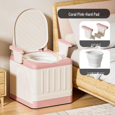Складной портативный туалетный стул с защитой от запаха для взрослых и пожилых людей