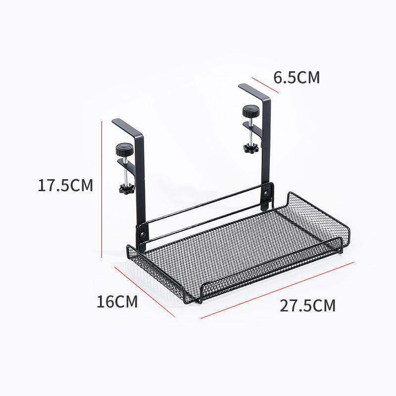 Undertable Storage Rack Metal Cable Tray Computer Desk Organizer Without Perforated Kitchen Storage Accessories Clutter Storage