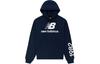 New Balance Толстовки с капюшоном Teddy Unisex Темно-синие Умеренно свободные Regular MT21547-NGO