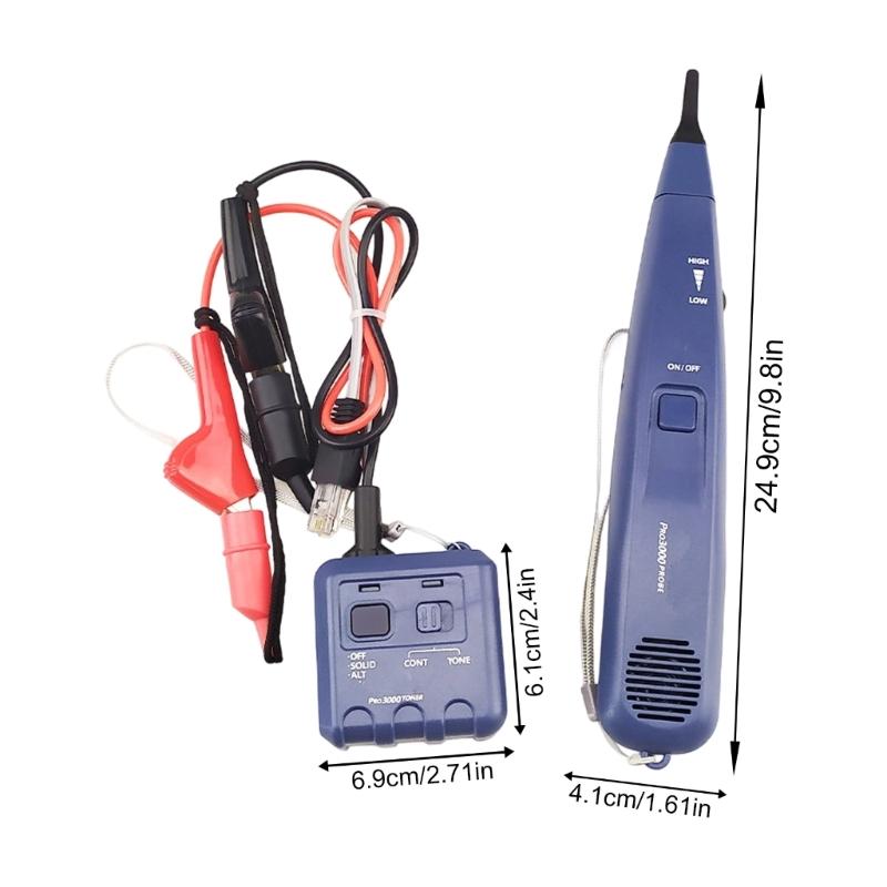 Circuit Finder Tester Set Incorporating SmartTone Sound Generator to Accurately Identify Wire for Electrical Professional
