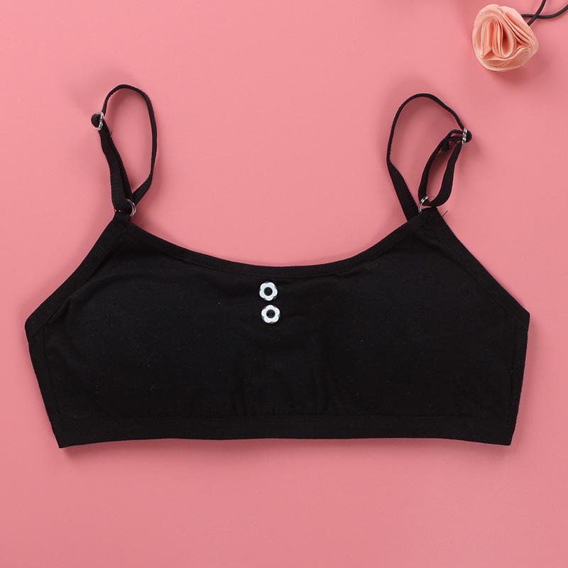 Бюстгальтер из хлопка для девочек, подростковая дышащая детская одежда, детский жилет, тренировочный бюстгальтер