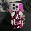 Luxury Skull Ghostface Electroplate Silver IMD Phone Case For  Redmi Note 13 12 11 10 Pro Plus 12S 11S Redmi 12 13C Cover