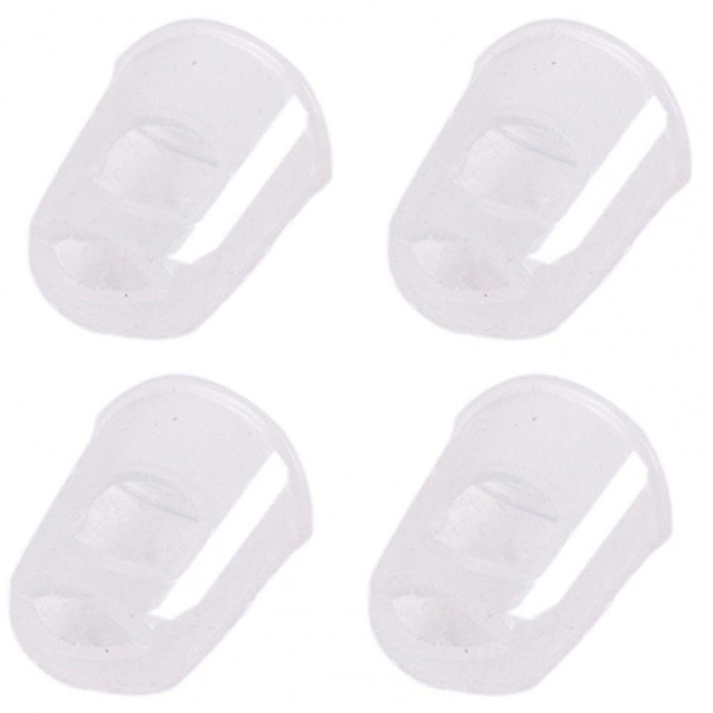4pcs/set Non-Slip Silicone Finger Guards Rubber Thimble Guitar Fingertip Protectors   Unisex