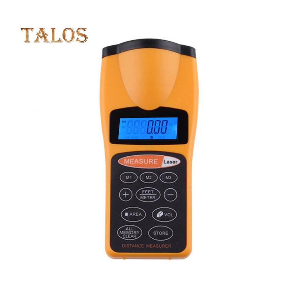 TALOS Handheld Ultrasonic Distance Meter Measurement Laser Rangefinder Measure Tape
