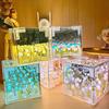 Handmade DIY Tulips Cube Mirror Lamp Soft Glow