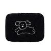 Possipic Bubbling Poodle Drawing Tablet Laptop Pouch, Black