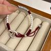 Buckle Retro Mantrasafety Characters Six National Style Bracelet Men And Women Couples Handmade Beaded Birthday Year Red Hand Rope