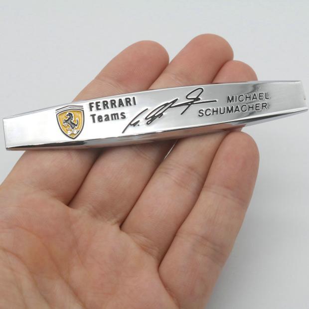 Новый 1/2 шт. 3D Металл для команд Ferrari SJ F1 Авангардный Значок Автомобиля Значок на Крыло Боковой Значок Наклейка Стикер на Задний Багажник Стиль