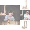 Creative Wooden Diy Hand-cranked Crane Kit For Elementary Students Stem Education
