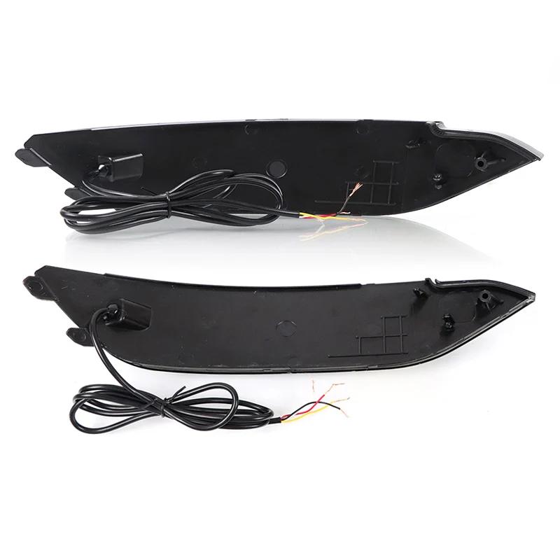 2 шт./пара светодиодных стоп-сигналов, отражатель заднего бампера, подходит для Hyundai Tucson 2015-2018, автомобильные аксессуары, противотуманные фары, светодиодные сигнальные лампы