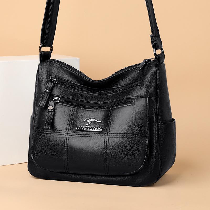 Женские сумки-мессенджеры 2024 года с многослойным дизайном, вместительные сумки для мам, которые можно носить через плечо