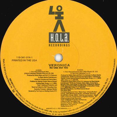 12-дюймовая пластинка VERONICA - No One But You 1193410141 H.O.L.A. 1997 США Рэп и Хип-хоп/R&B Б/У