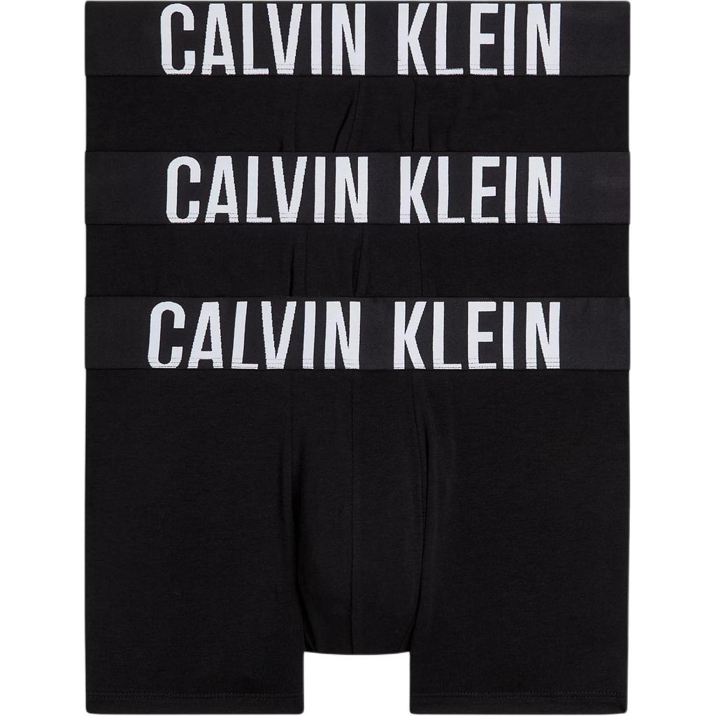 Calvin Klein Минималистичные боксеры-брифы средней посадки с жаккардовым логотипом Мужское нижнее белье Черный 000NB3608A-UB1