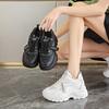 Женские кроссовки на толстой подошве, новая весенняя обувь 2025 года, белые туфли, популярные женские спортивные туфли для отдыха и путешествий