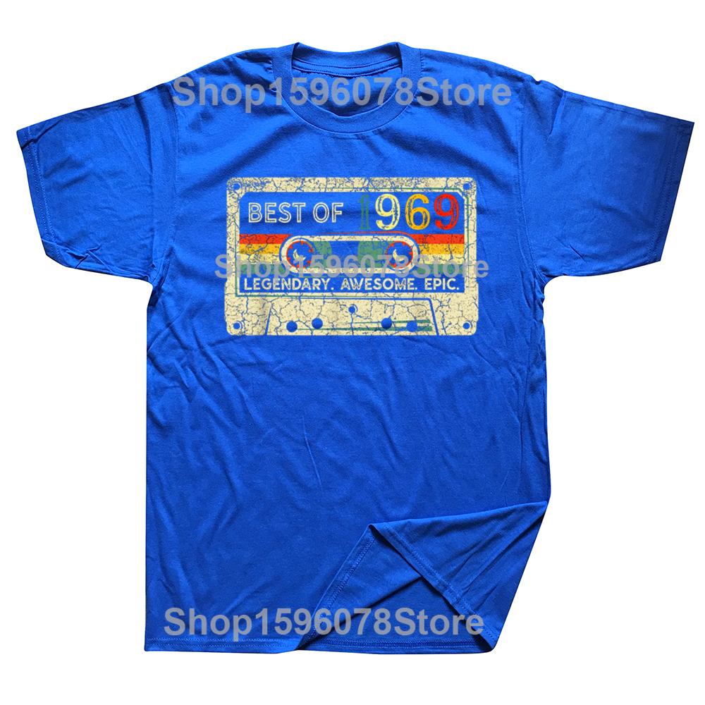 Vintage 1969 Limited Edition Cassette Tape 56th Birthday T Shirts Summer Casual Graphic Cotton Streetwear Short Sleeve T-shirt