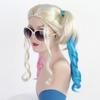 Косплей персонажа фильма Харли Квинн Высококачественный синтетический парик День смеха Хэллоуин Рождество