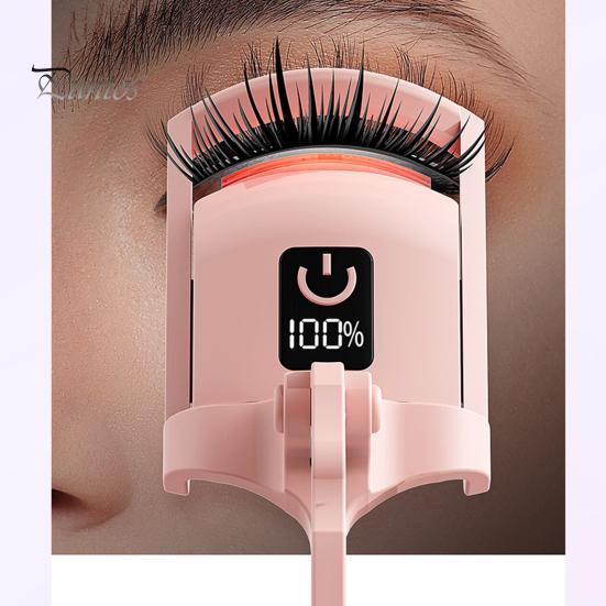 Electric Heated Eyelash Curler Anti-Burn Heated Lash Curler Fast Heating Eyelash Tool Rechargeable Lash Clipper for All Eye Shapes