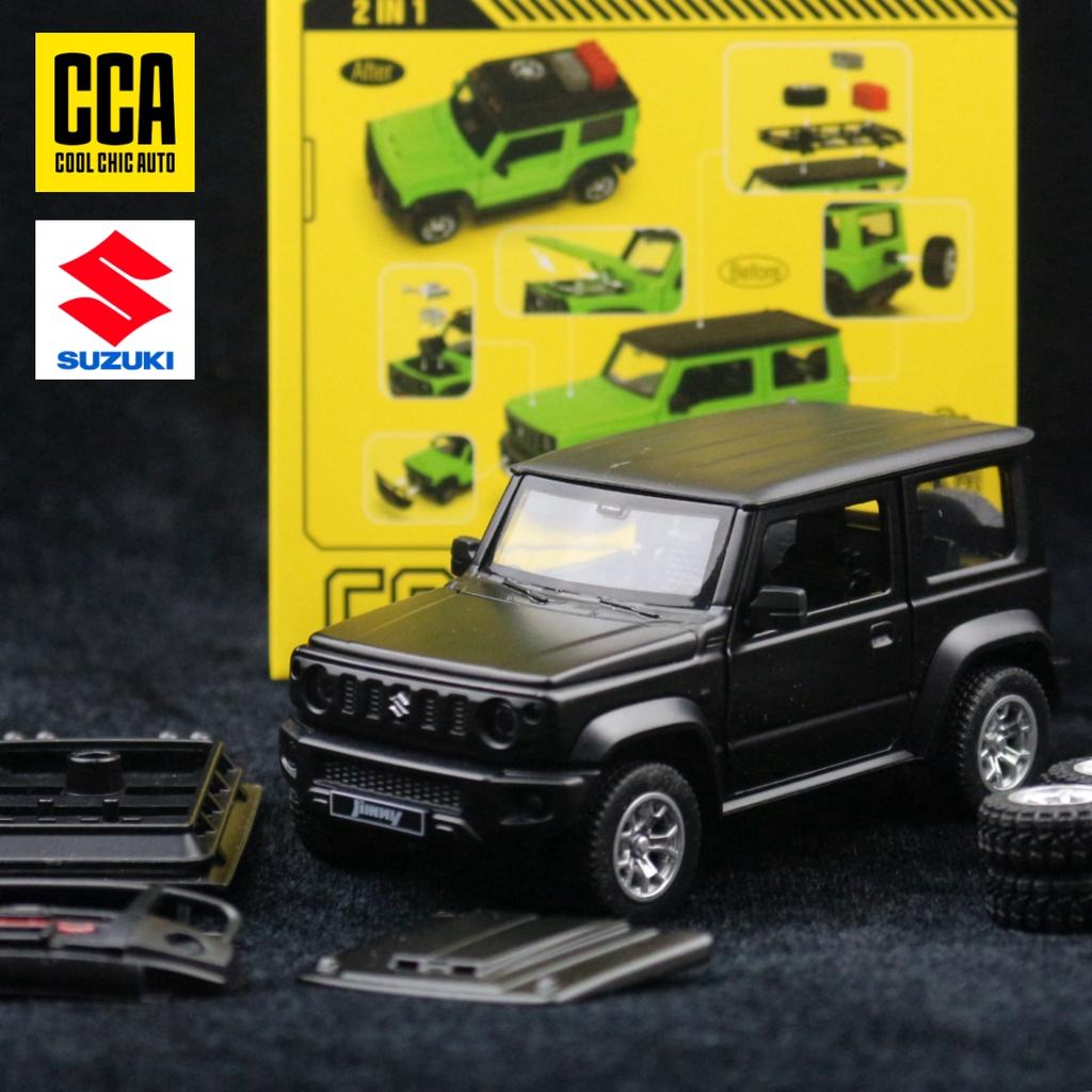 Масштаб 1/32 Внедорожник Suzuki Jimny Собранная Модифицированная Модель Игрушечной Машинки Литой Сплав Миниатюра Свободные Колеса Коллекция Подарок для Мальчиков Детей