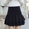 Fashion Mini Skirts Women's Basic Flared Shorts Skirt High Waist Lever Medium Pleated Fluffy Skirt Black Charm Casual Pants